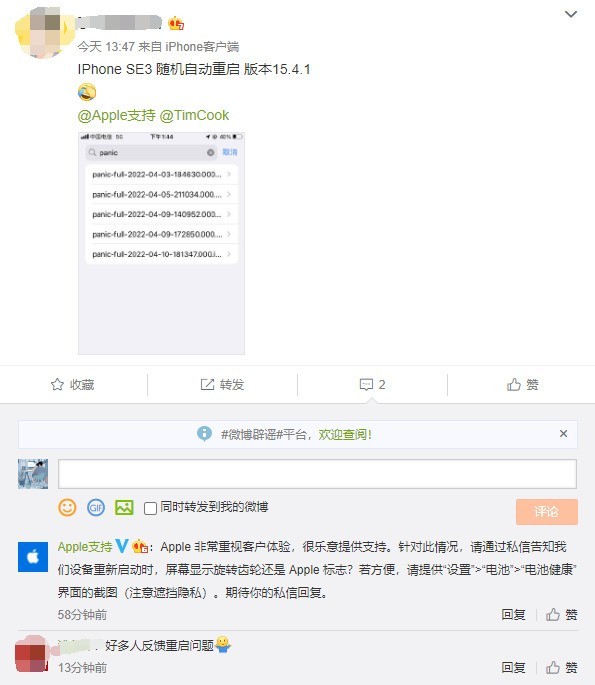 鄂温克苹果13维修分享iPhone SE 3重启死机怎么办 